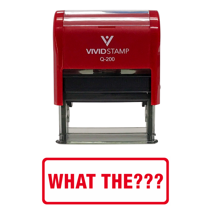 What The??? Self-Inking Office Rubber Stamp