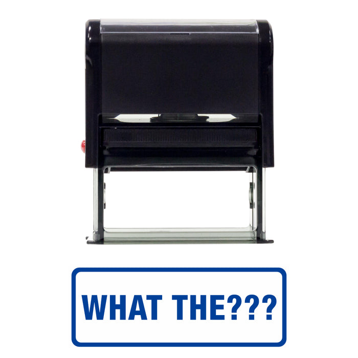 What The??? Self-Inking Office Rubber Stamp