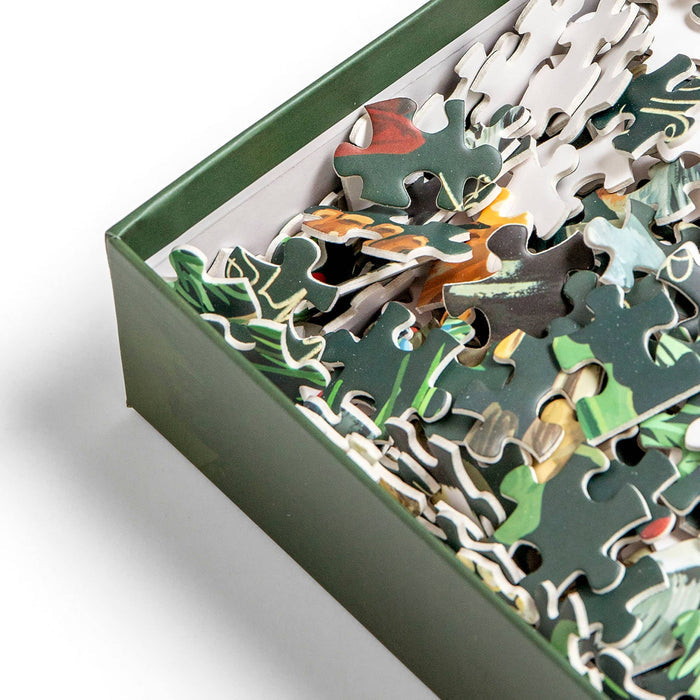 Winter Flora & Fauna 1,000 Piece Puzzle on a white background at Addison West