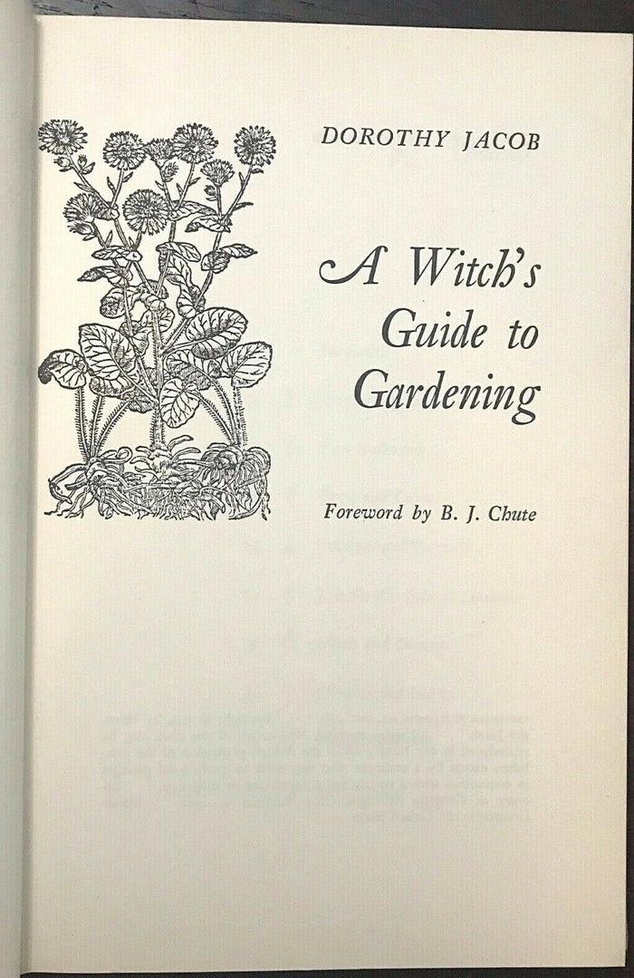 WITCH'S GUIDE TO GARDENING - Jacob, 1st 1965 CURES CURSES TALISMANS WITCHCRAFT