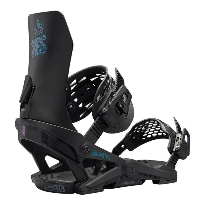 Yes Women's Rebel Snowboard Bindings 2025 Black - Comor - Go Play Outside